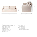 Mercana Denly Sofa Beige Fabric