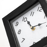 Mercana Ralph Table Clock Black Metal | Cube