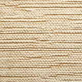 Mercana Alder Square Bench Cream Fabric | Brown Wood