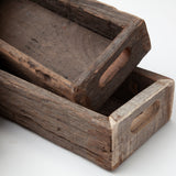 Mercana Vernon Tray Brown Reclaimed Wood | 30L