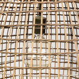 Mercana Aruba Pendant Light Brown Woven Straw