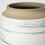 Mercana Sonnett Vase White/Blue Ceramic | 10H