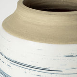 Mercana Sonnett Vase White/Blue Ceramic | 9H