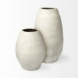 Mercana Reyan Floor Vase White Ceramic | 21H