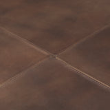 Mercana Minara Ottoman Brown Leather