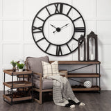 Mercana Stoke Wall Clock Black Metal | 54"