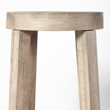 Mercana Brahma Bar/Counter Stool White Washed Wood