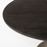 Mercana McLeod Dining Table Brown Wood | Gold Metal