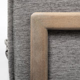 Mercana Roy Sofa Castlerock Gray Fabric | Brown Wood