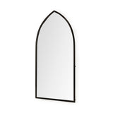 Mercana Giovanna Wall Mirror Black Metal | Pointed Arch