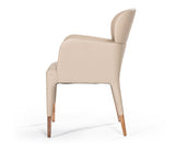 VIG Furniture Modrest Ogden Modern Beige & Rosegold Dining Armchair VGCSACH-17193