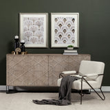 Mercana Rivien Sideboard Brown/White Wood | Metal