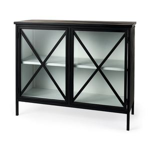 Mercana Aurelia Accent Cabinet Black Metal