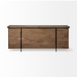 Mercana Maddox Sideboard Brown Wood | Black Metal