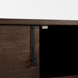 Mercana Glenn Accent Cabinet Brown Wood | Black Metal