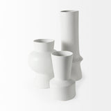 Mercana Laforge White Vase White Ceramic | 9H