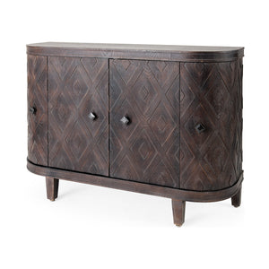 Mercana Lennon Accent Cabinet Brown Wood | 47L