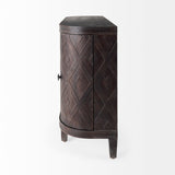 Mercana Lennon Accent Cabinet Brown Wood | 47L