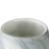 Mercana Volta Vase Gray/Cream Glass | 12H