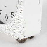 Mercana Karl Table Clock White Iron