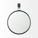 Mercana Grimm Wall Mirror Gray Metal | Round