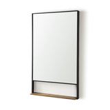 Mercana Cora Wall Mirror Black Metal | Square