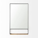 Mercana Cora Wall Mirror Black Metal | Square