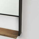 Mercana Cora Wall Mirror Black Metal | Square