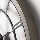 Mercana Mething Wall Clock Gray Wood | 25"