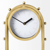 Mercana Marian Table Clock Gold Metal | Oval