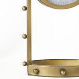 Mercana Marian Table Clock Gold Metal | Oval