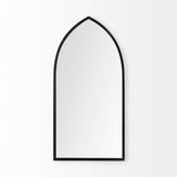 Mercana Giovanna Wall Mirror Black Metal | Pointed Arch