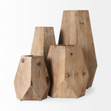 Mercana Allen Vase Natural Wood | 19H