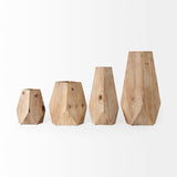Mercana Allen Vase Natural Wood | 15H