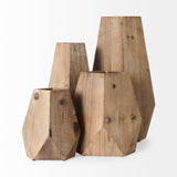 Mercana Allen Vase Natural Wood | 15H
