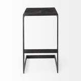 Mercana Kiran Bar/Counter Stool Black Wood | Black Metal | Bar