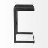 Mercana Kiran Bar/Counter Stool Black Wood | Black Metal | Bar