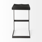 Mercana Kiran Bar/Counter Stool Black Wood | Black Metal | Bar