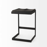 Mercana Kiran Bar/Counter Stool Black Wood | Black Metal | Counter