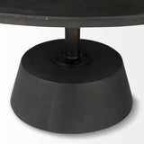 Mercana Maxwell Coffee Table Dark Brown Wood | Black Metal