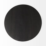 Mercana Maxwell End/Side Table Dark Brown Wood | Black Metal