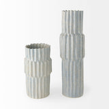 Mercana Cardon Gray Vase Gray Ceramic | 14H