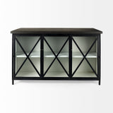 Mercana Dimitra Kitchen Island Black Metal