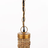 Mercana Campanile Pendant Light Brown Wicker | Cylinder