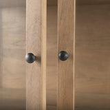 Mercana Arelius Cabinet Light Brown Wood | Black Metal