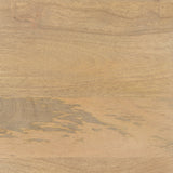 Mercana Arelius End/Side Table Light Brown Wood | Black Metal