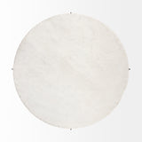 Mercana Reinhold Round Coffee Table White Marble | Gold Metal | Round