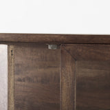 Mercana Arelius Cabinet Medium Brown Wood | Black Metal