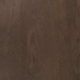 Mercana Faye Round Dining Table Dark Brown Wood | Round