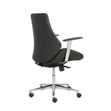 Bergen Low Back Office Chair in Black with Chrome Base